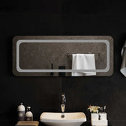 Specchio da bagno LED Trasparente 100 x 40 cm vetro temperato 42045841
