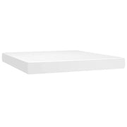 Materasso a Molle Insacchettate Rigidit¨¤ Media Bianco 160x200x20 cm in Similpelle