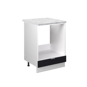 Vicco Mobile per forno da incasso Nero a righe 60 cm , PL Marmo