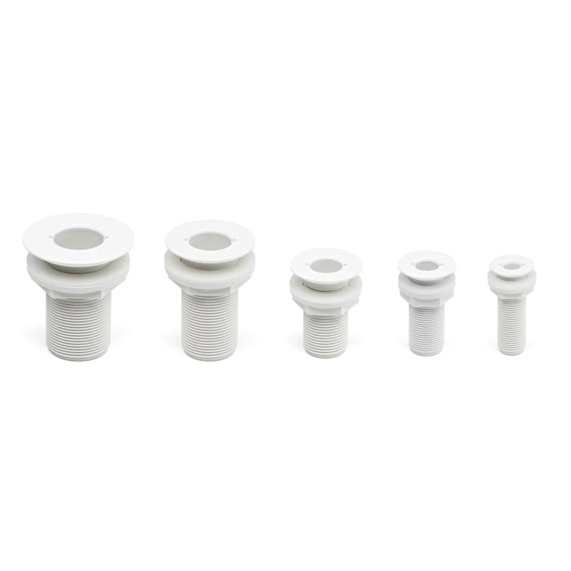 PASSASCAFO INCASSO 1"1/4 BIANCO