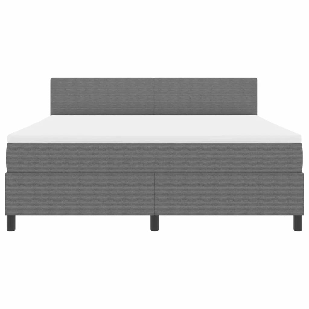 Letto a Sorgente LED Grigio chiaro e bianco 180 x 200 cm 3337611