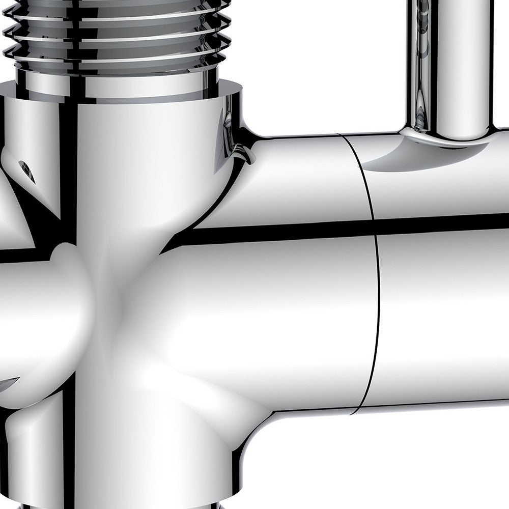 Deviatore con leva in ottone m1/2"-m1/2"-m1/2"
