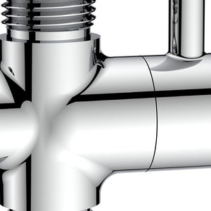 Deviatore con leva in ottone m1/2"-m1/2"-m1/2"