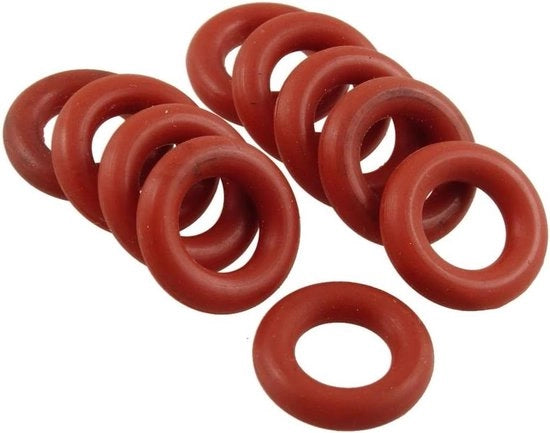 Set di O Ring in Silicone Flexibile 8mm x 15mm x 3.5mm - Pacchetto da 10 Unità