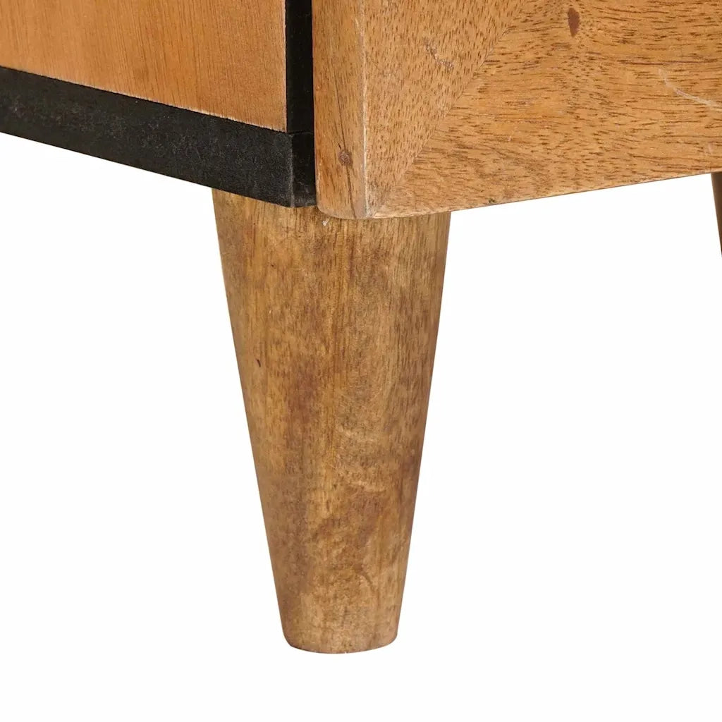 vidaXL Comodino con cassetto 2 pcs Marrone chiaro 40 x 33 x 46 cm