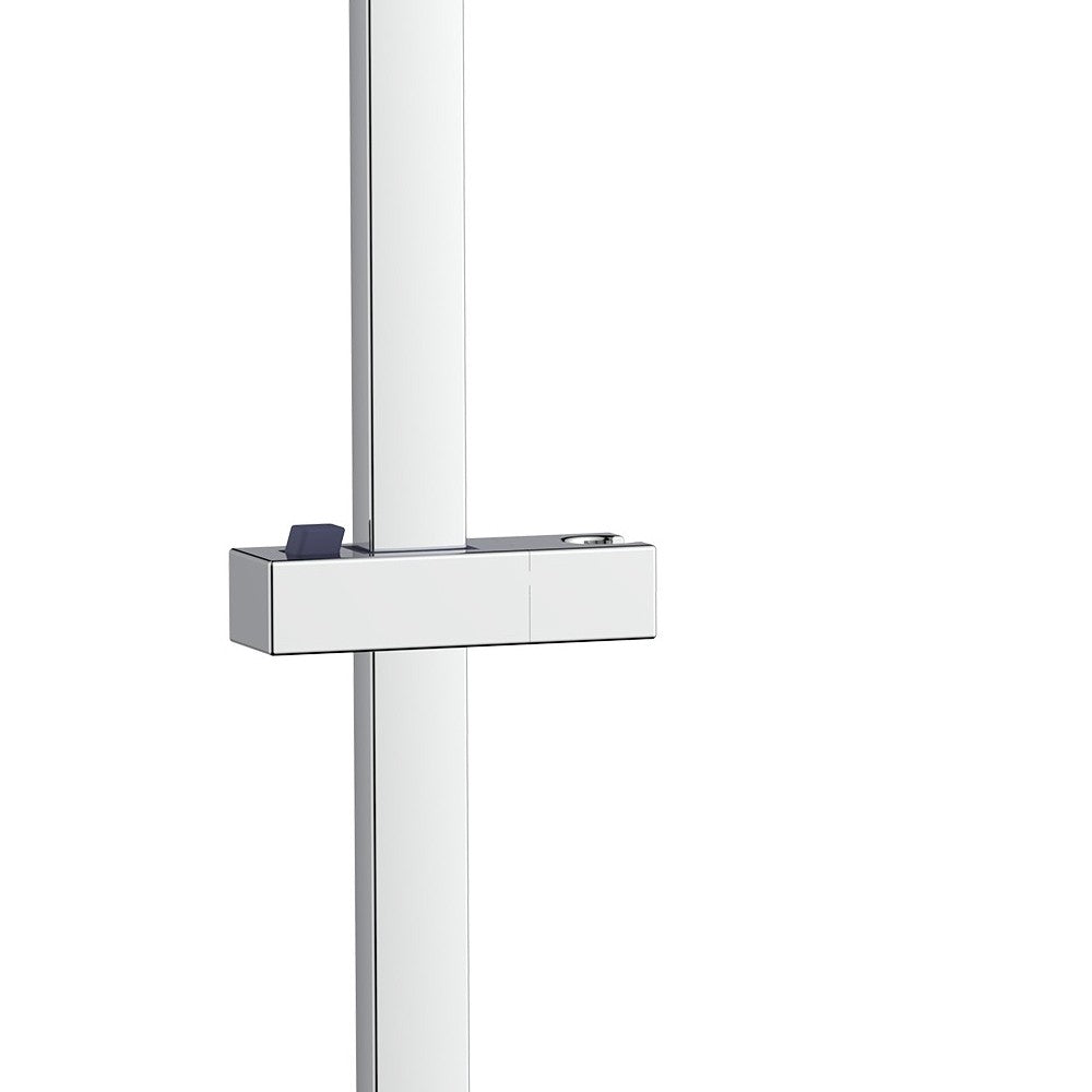 Asta square per saliscendi con 2 supporti regolabil