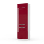 Vicco Armadio frigorifero Rosso bordeaux lucido 60 cm