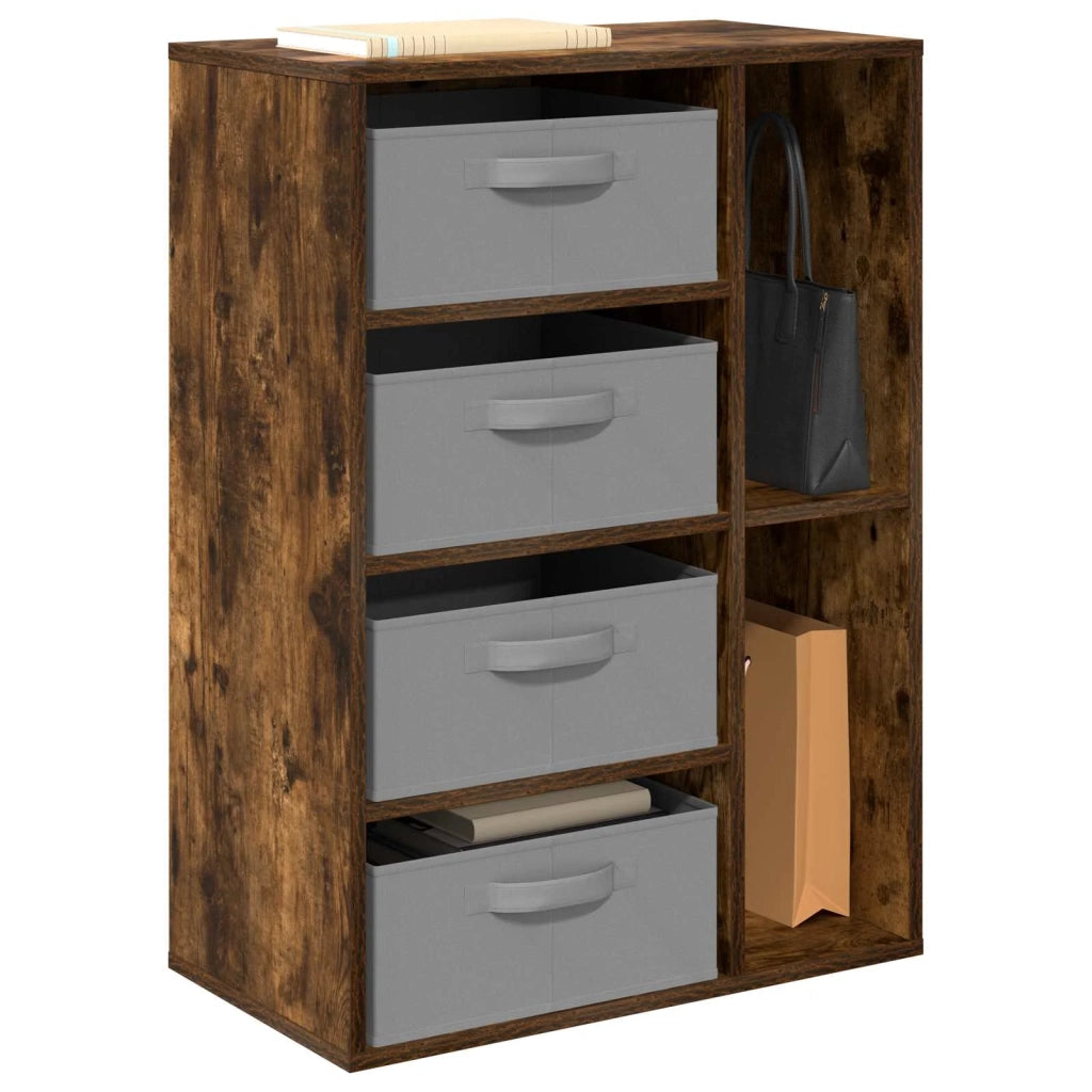 Credenza con cassetto Rovere fumé 60 x 33,5 x 84 cm