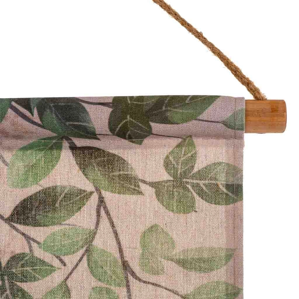 Tela in tessuto stampato pergamena 33x38x2h
