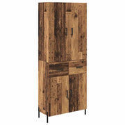 Credenza | Madia | Buffet da pranzo | Armadio da pranzo Legno vecchio 69,5 x 34 x 180 cm Legno multistrato