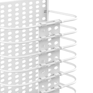 Cesto porta biancheria pieghevole ed appendibile in plastica