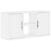 Mobile TV | Armadietto TV | Mobile Porta TV ODDA Bianco 79x24x40 cm Legno Massello di Pino