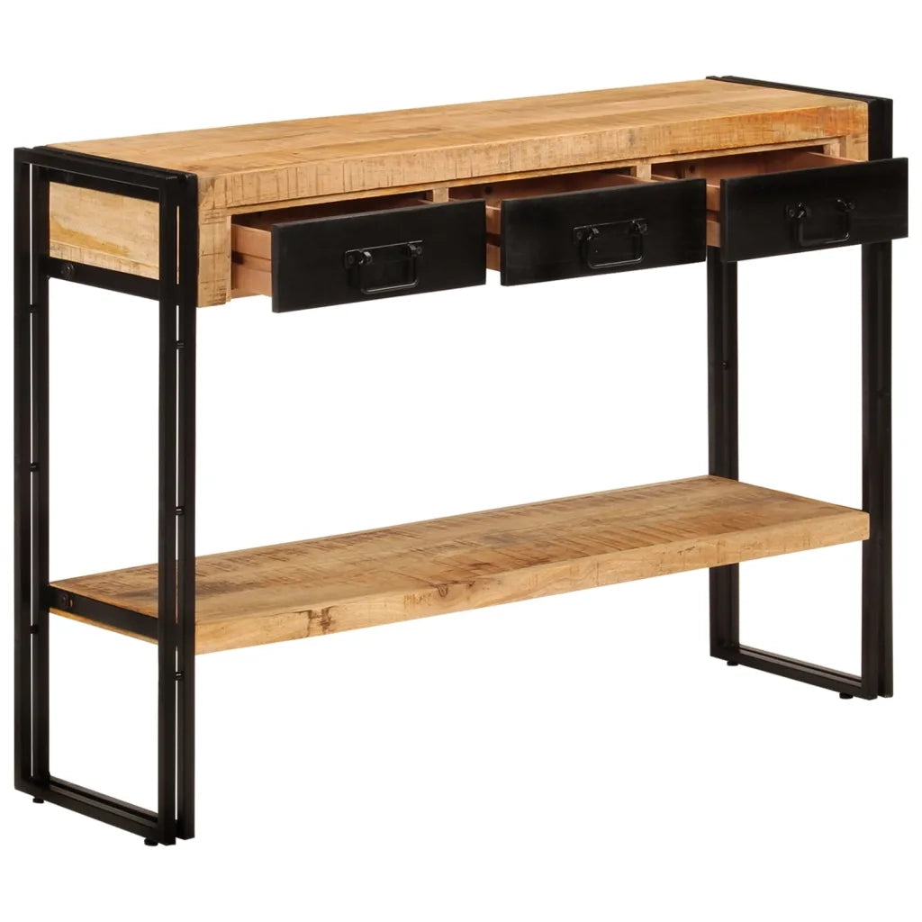 Tavolo Consolle | Tavolo d'Ingresso 110x30x76 cm in Legno Massello di Mango