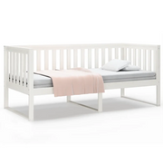Letto singolo | Letto per adulti | Dormeuse senza Materasso Bianca 90x200 cm Legno Massello Pino