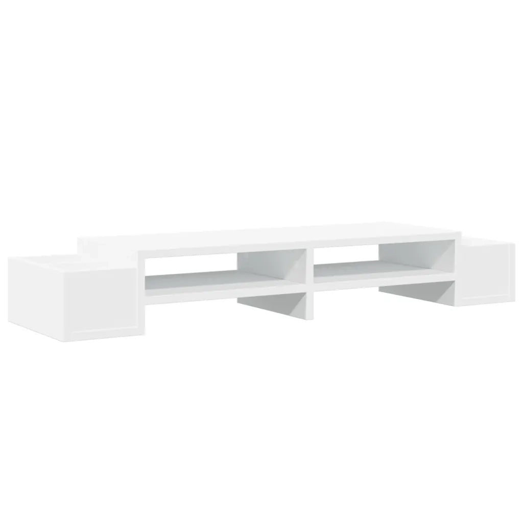 Supporto Monitor con Contenitore Bianco 100x27x15 cm Truciolato 854688