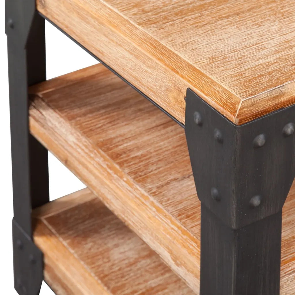 Set Arredi Soggiorno 3 pz in Legno di Acacia 274708