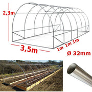 Struttura Serra Easy 3,5x4m tunnel ad archi