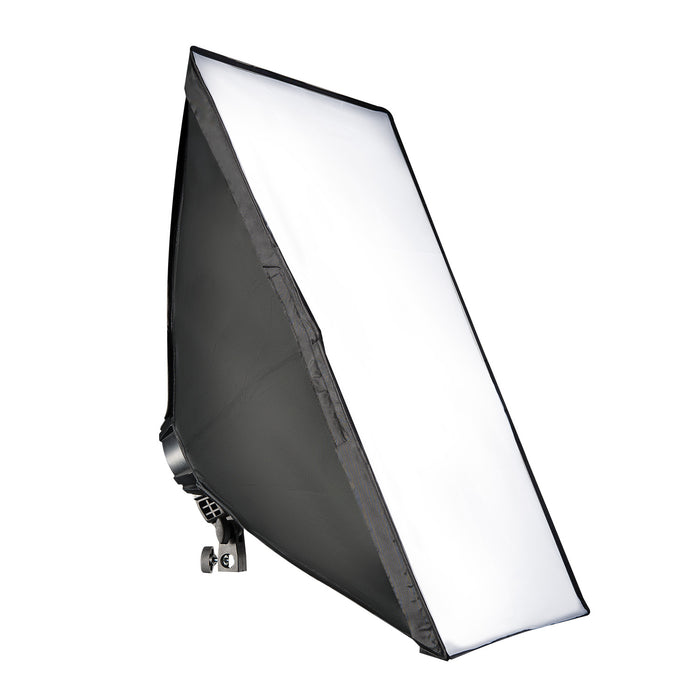 Set Softbox 50x70cm con 4 LED 35W, inclinazione di 135°, con diffusore, per illuminazione studio fotografico