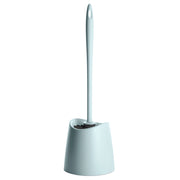Portascopino wc da appoggio azzurro con setole nere