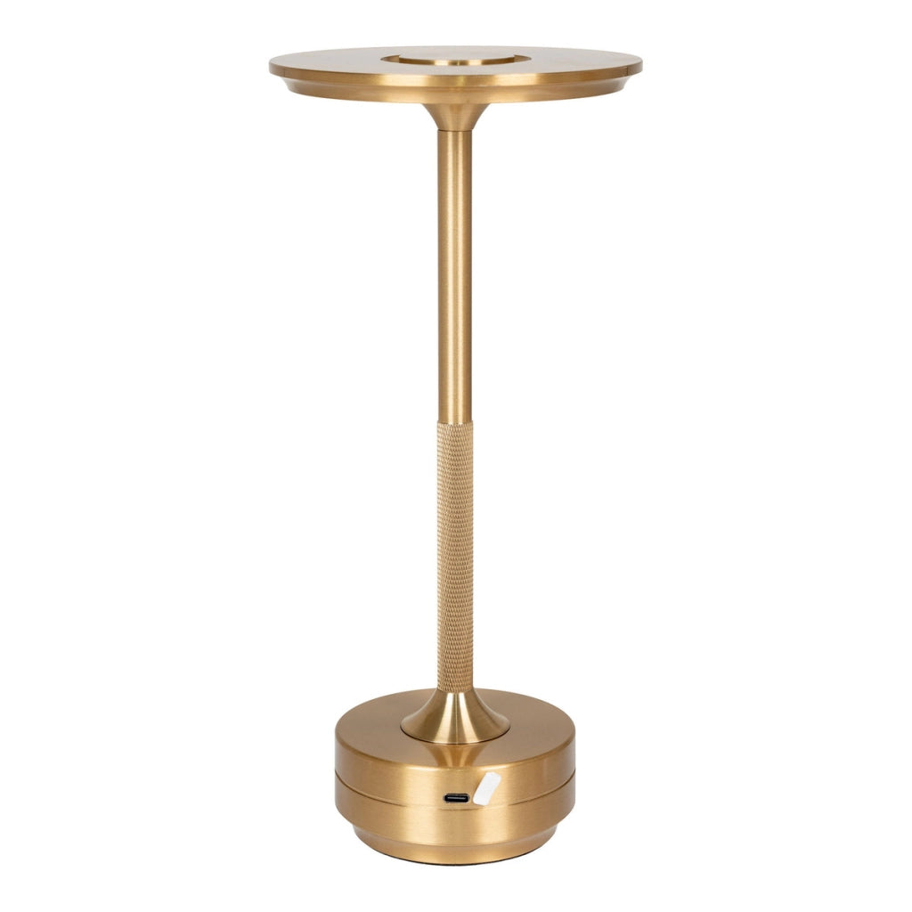Lampada da Tavolo Lyneham, Ottone, Alluminio, 13x13x28,5 cm