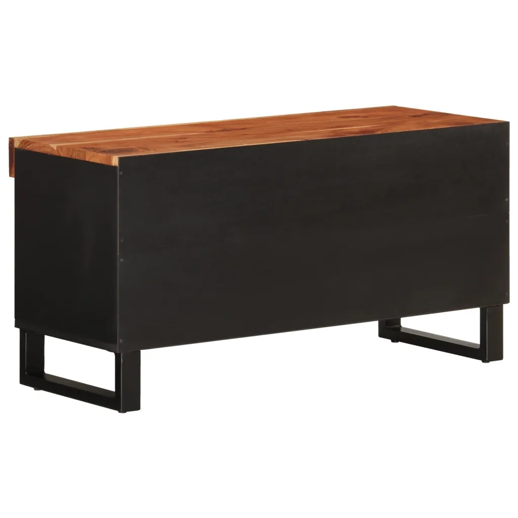 Mobile Porta TV 85x33x43,5 cm in Legno Massello di Acacia 352894