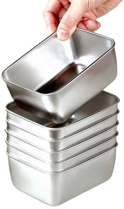 Contenitori di conservazione alimentare - Riciclabili - 6 pezzi - Acciaio inossidabile - 500 ml