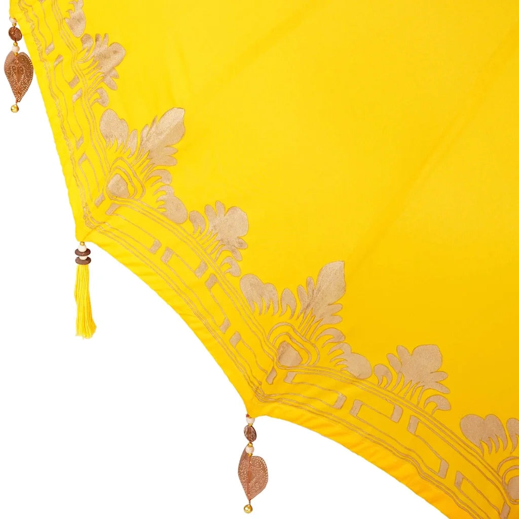 Ombrello balinese con base Giallo 215 x 215 x 260 cm 3356903