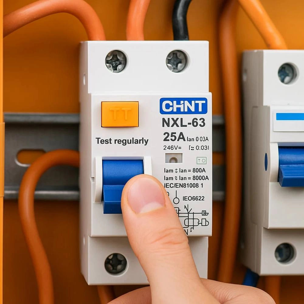 Chint 399932 interruttore differenziale puro 2p 25a 10ma 6ka tipo ac