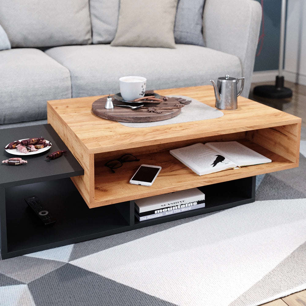 Vicco Tavolino da salotto Antracite 105 x 60 cm