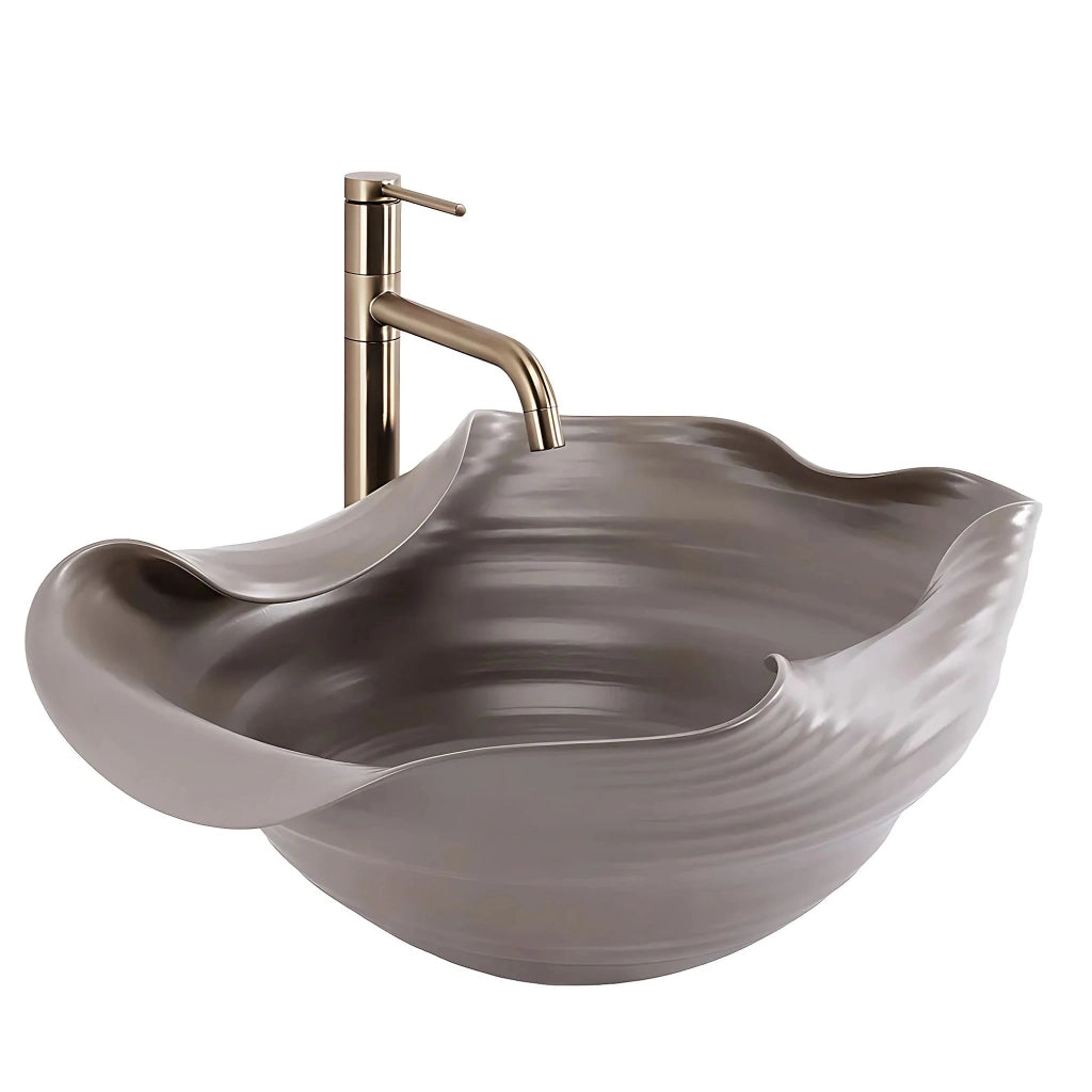 Lavabo Da Appoggio In Ceramica Rea Hm-66tb Handmade Art