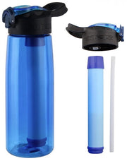 Strumento di filtraggio portatile - 800 ml - Strumento di filtraggio per acqua portatile - Filtratore di acqua - Filtratore BPA libero - filtratore di acqua per campeggio, sopravvivenza e viaggi