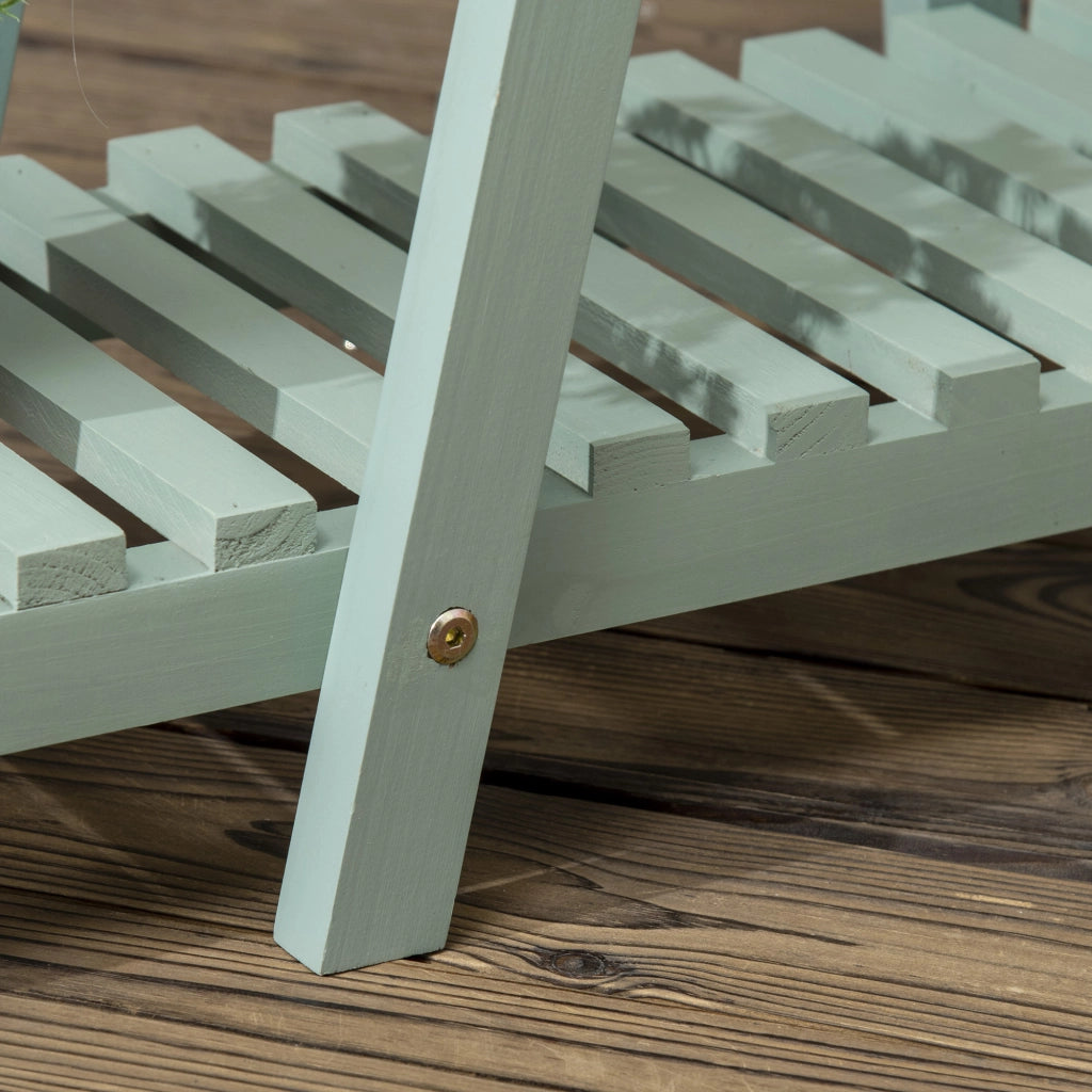 Scaffale 3 Livelli per Piante ¨C zephmum ¨C Verde 76x26x76 cm