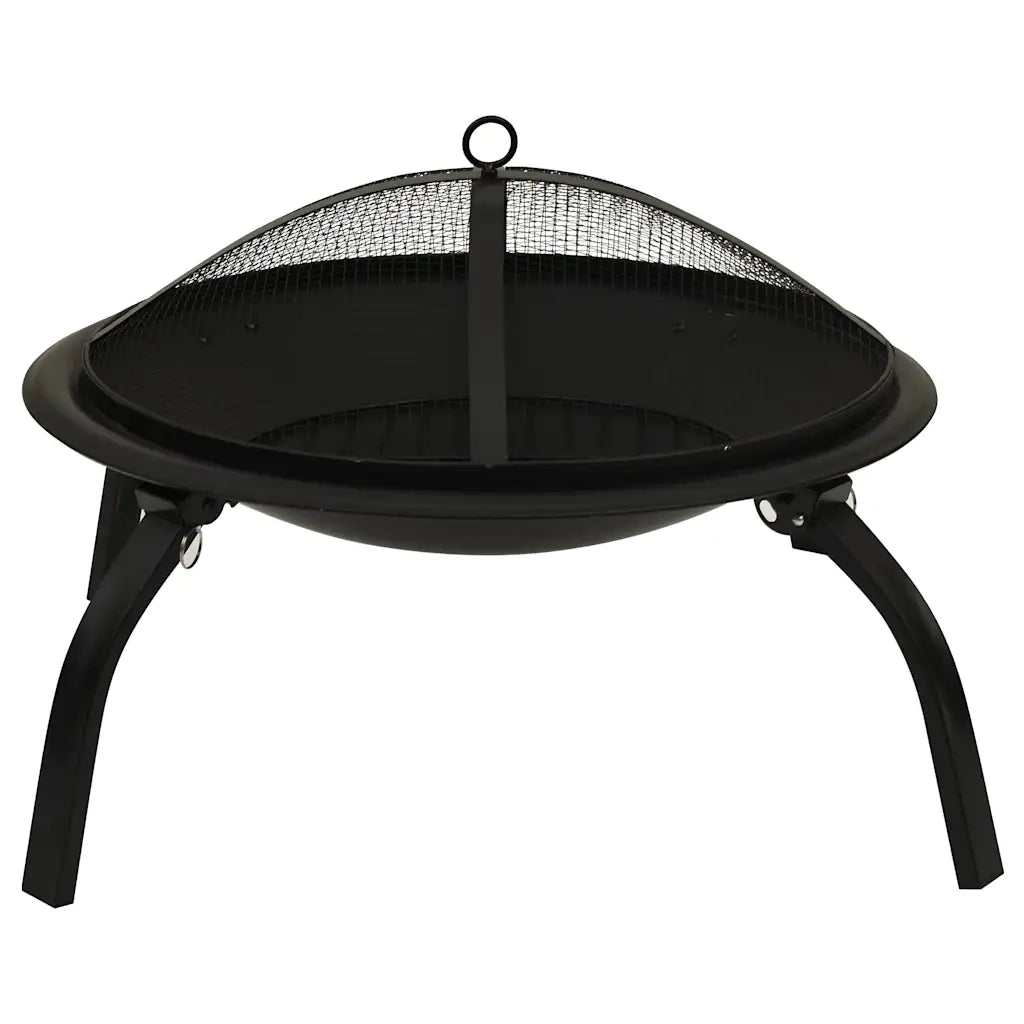 Braciere e Barbecue 2 in 1 con Attizzatoio 56x56x49 cm Acciaio cod mxl 70977