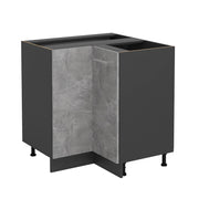 Mobile ad angolo cucina R-Line Calcestruzzo/Antracite 75.6 cm senza piano di lavoro Vicco