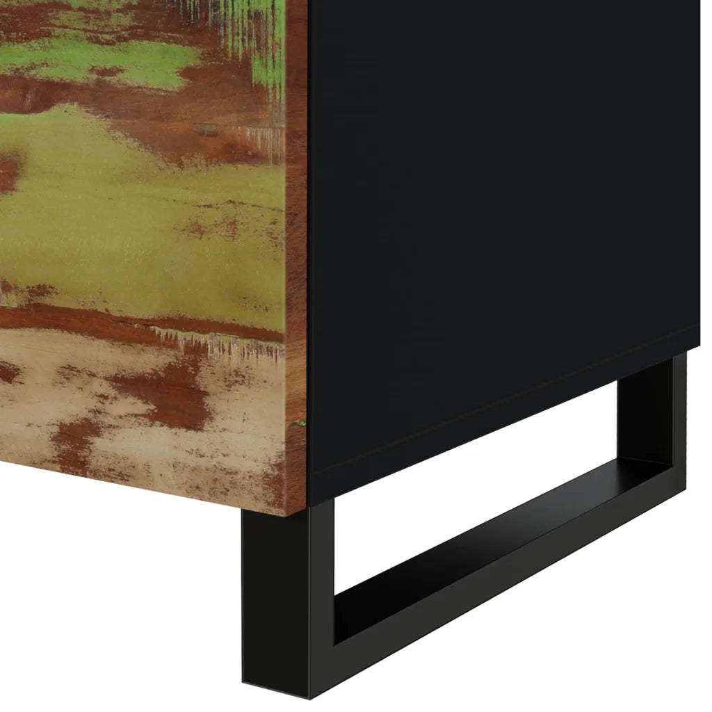 Tavolino Soggiorno 80x50x40 cm Massello Recupero e Multistrato cod mxl 9915