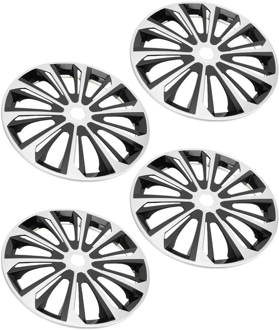 Wieldoppen 14 Pollici - Protettivi - Stile Moderno - Leggeri - Adattamento Universale - Plastica ABS Duratura - Copri Pneumatici