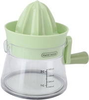 Centrifuga Manuale a Rotazione per Estrazione di Succo - Ideale per Spremi di Frutta Fresca - Verde - Tritacarote - Adatto per Arance e Limoni