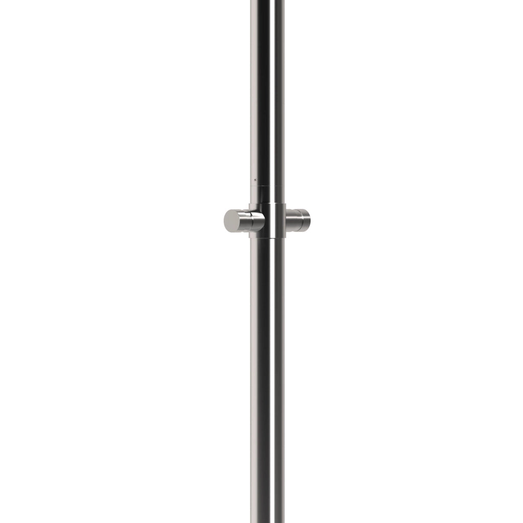Sined Doccia Inox Bicefalo Doccia In Acciaio Inox 316l Con Temporizzatore Doppio Soffione Solo Acqua Fredda Risparmio Acqua Installazione Semplice Con Scatola Cbox Dedicata Per Ogni Spazio Esterno
