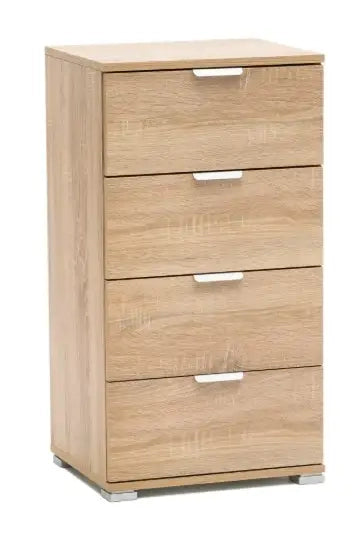 Cassettiera 4 cassetti sonoma già montato L45 H85 P38