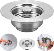 Sostituzione Flessibile in Acciaio Inossidabile - Duraturo - Facile da Utilizzare - Ideale per Cucina/Bagno - Non Deformabile - Materiali di Alta Qualità - Filtro di Scarico