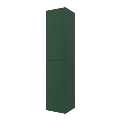 Colonna bagno sospesa 160 cm Melody verde bosco con ante reversibili