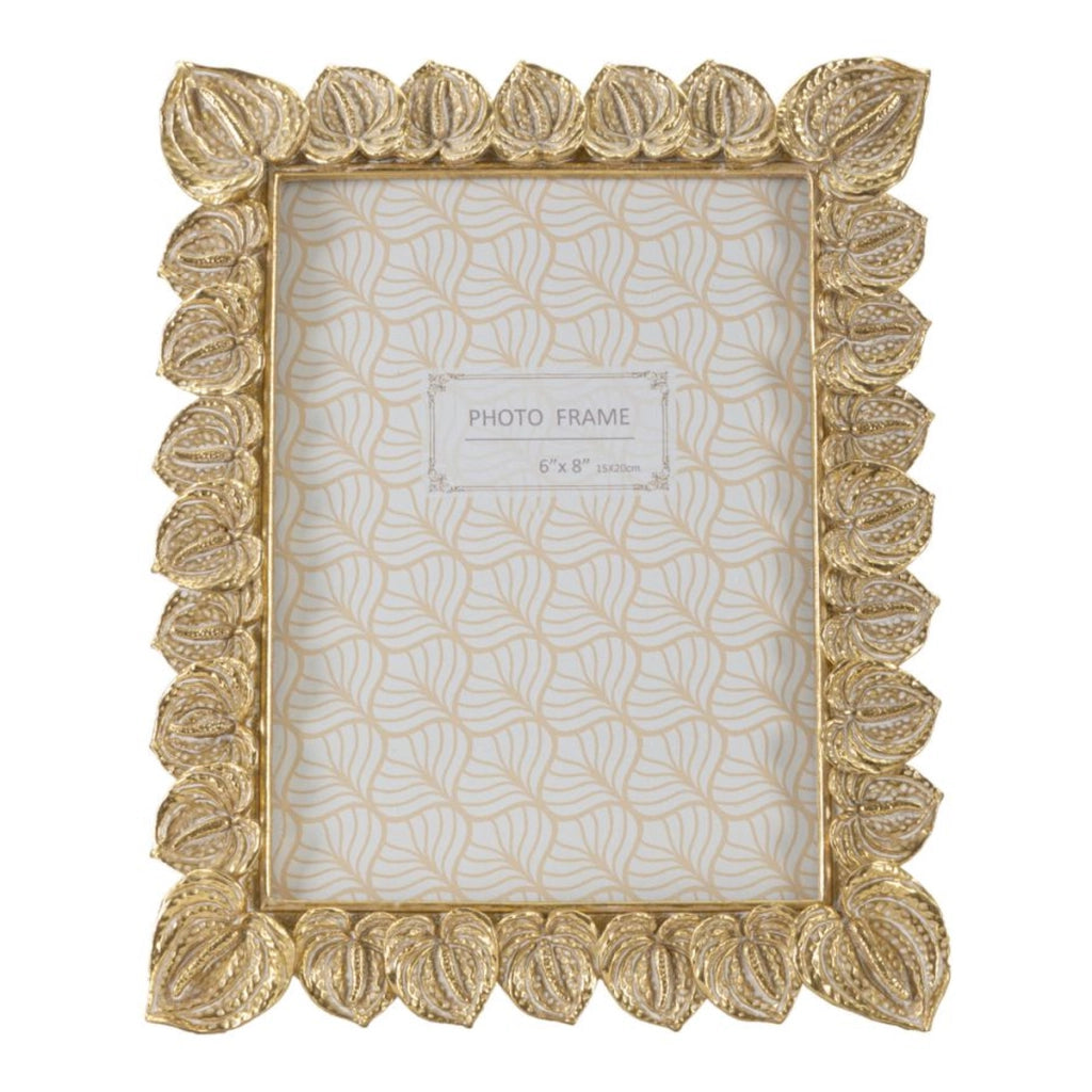Portafoto Olistic 56, Oro, Poliresina, 20,5x2x26 cm