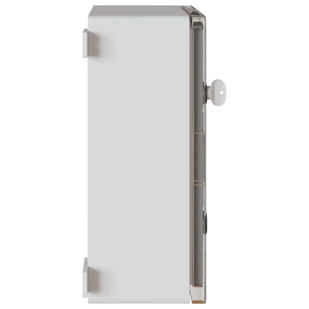 Moderno armadio elettrico multiuso per lo stoccaggio 30 x 16,5 x 40 cm plastica grigia 02_0058211