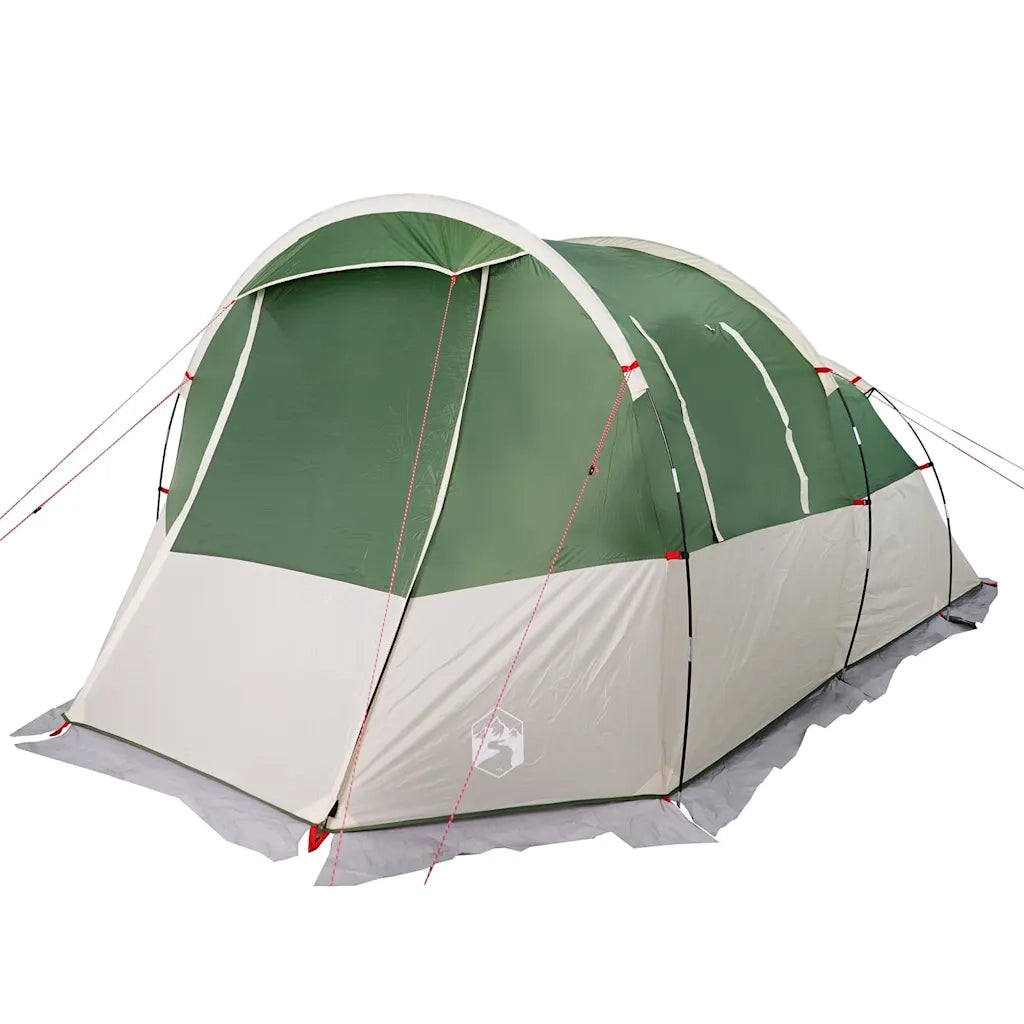 Tenda da Campeggio a Tunnel per 4 Persone-Tenda per Escursionismo Verde Impermeabile 653831