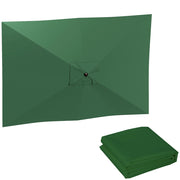 Telo per Ombrellone Rettangolare 3x2 m ¨C Zephmum ¨C Poliestere Verde