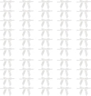 Decorazioni delicate a strisce bianche, 50 pezzi, strisce di regalo per champagne e dolci