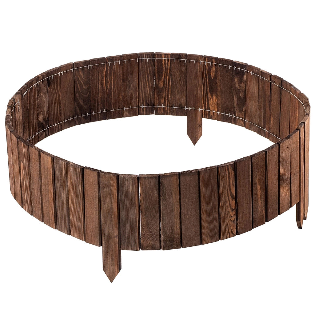 Recinzione da giardino in legno KADAX Palisade, infissa nel terreno, colore marrone, 20x116 cm.