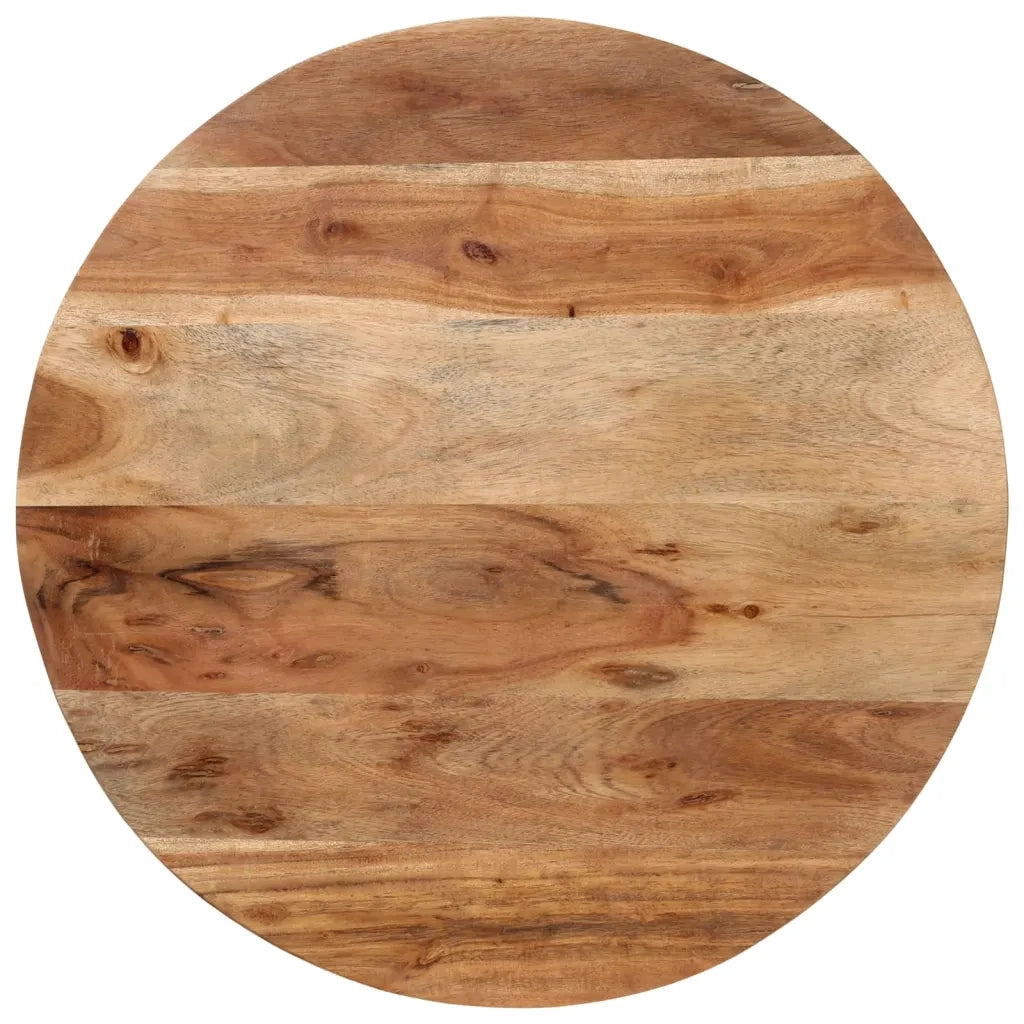 Tavolino salotto | Tavolino da caff¨¨ | Tavolino da Soggiorno 55x55x45cm in Legno Massello di Acacia e Ferro