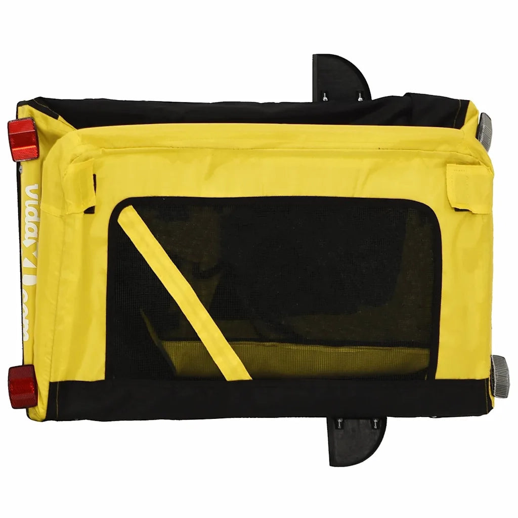 Rimorchio da Bici per Animali Giallo e Nero Oxford e Ferro CFW5434241