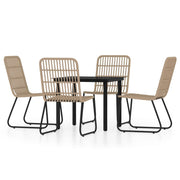 Set da pranzo da giardino 5 pz rovere 02_0013767